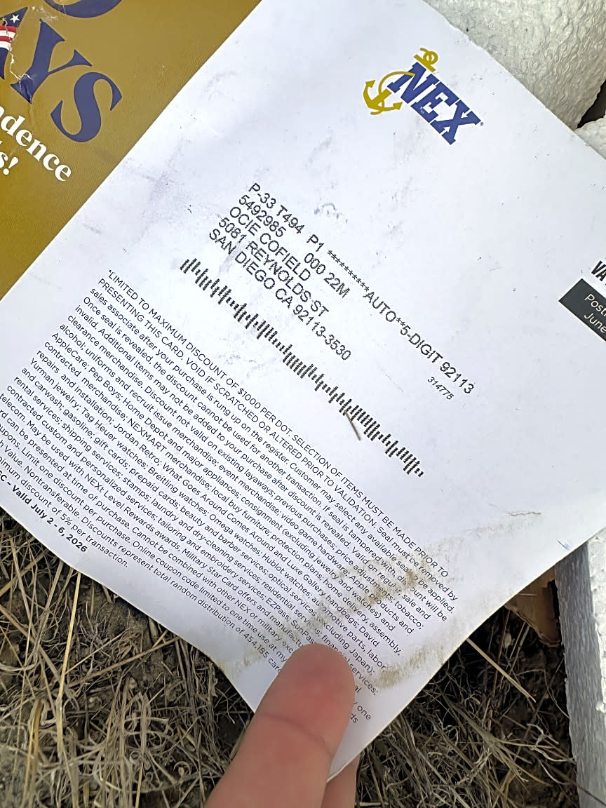 Image submitted with report