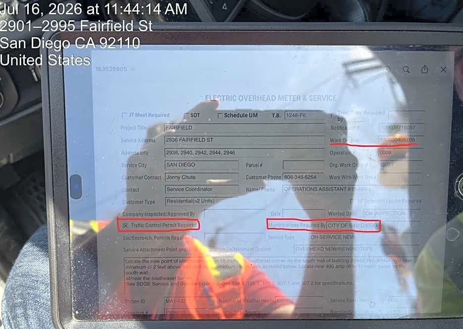 Image submitted with report