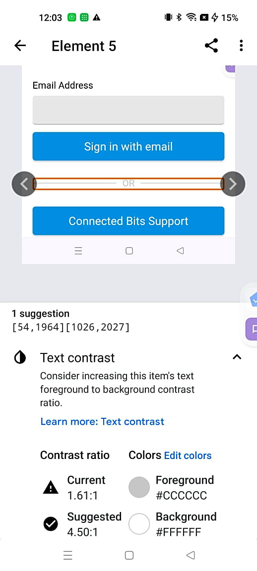 Image submitted with report